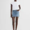 AGOLDE Minifalda con cintura en V