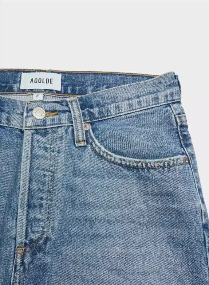 AGOLDE Minifalda con cintura en V