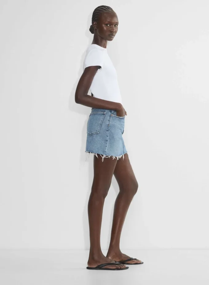 AGOLDE Minifalda con cintura en V