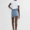 AGOLDE Minifalda con cintura en V