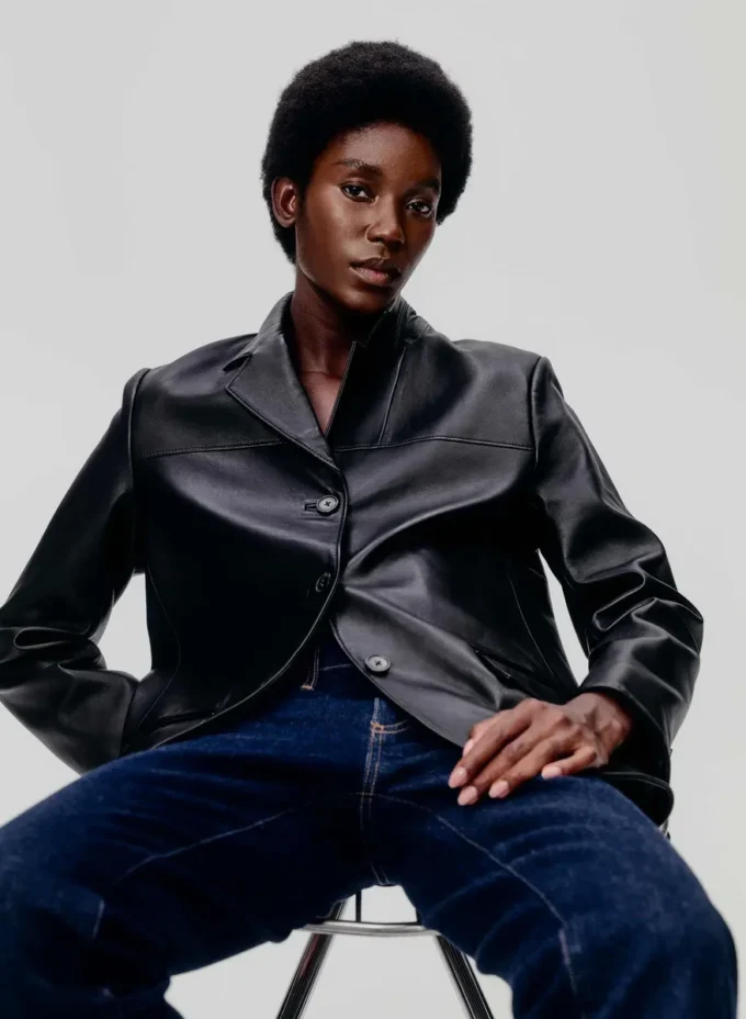 Blazer de cuero Prima