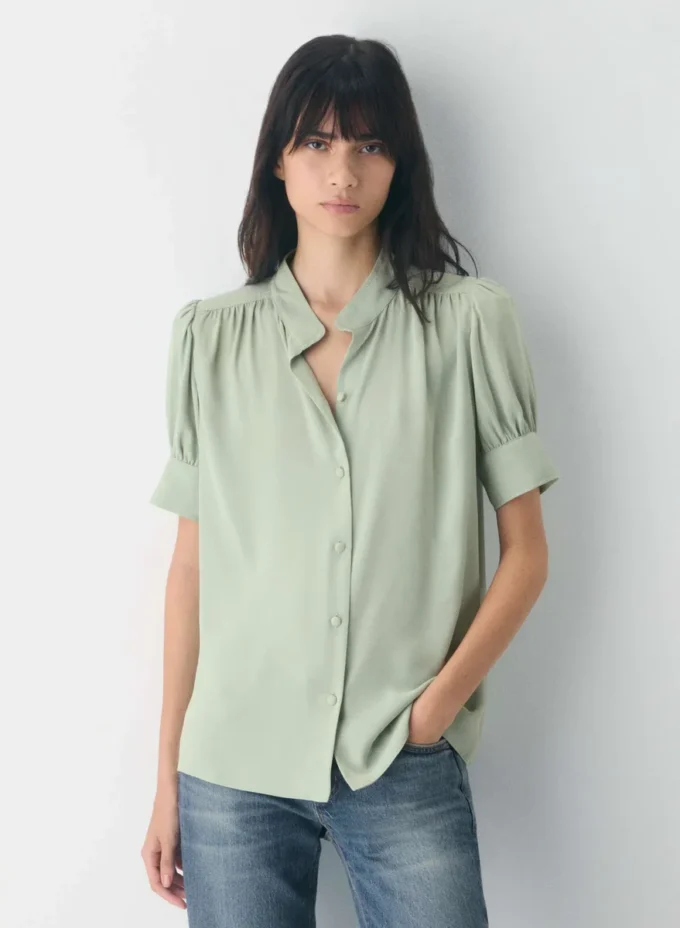 Blusa de manga corta Delphine