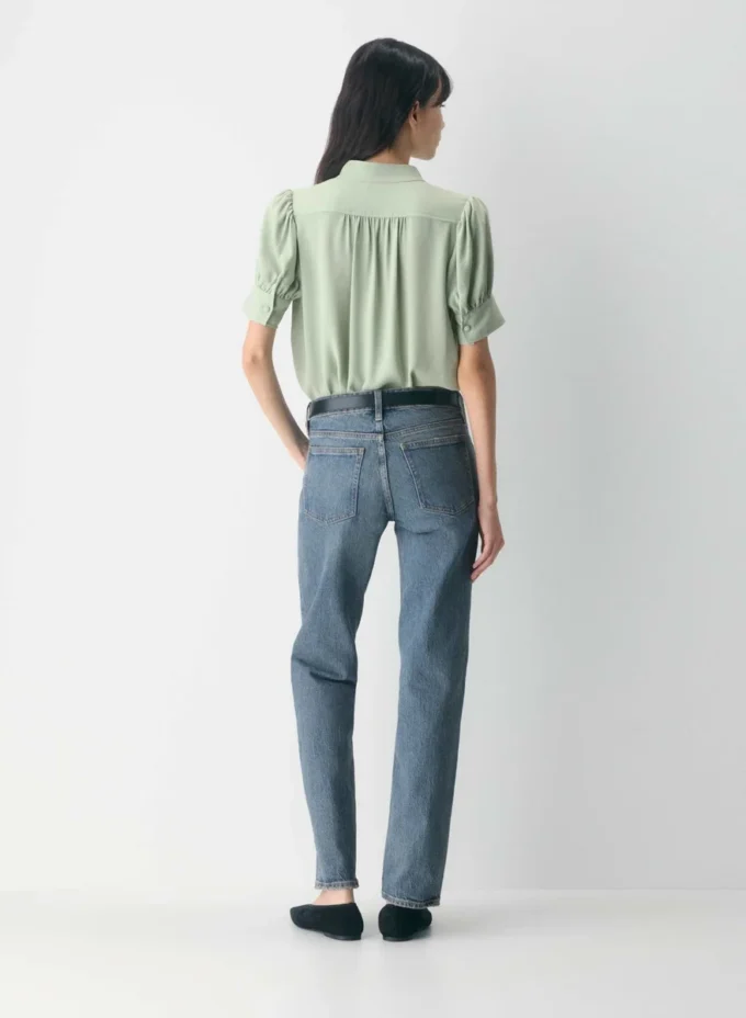 Blusa de manga corta Delphine