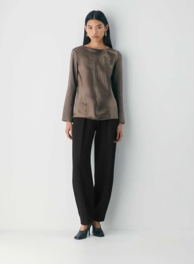 Blusa de satén Hastings Blusa de satén Hastings