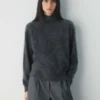 Brushed Cashmere Cuello alto holgado