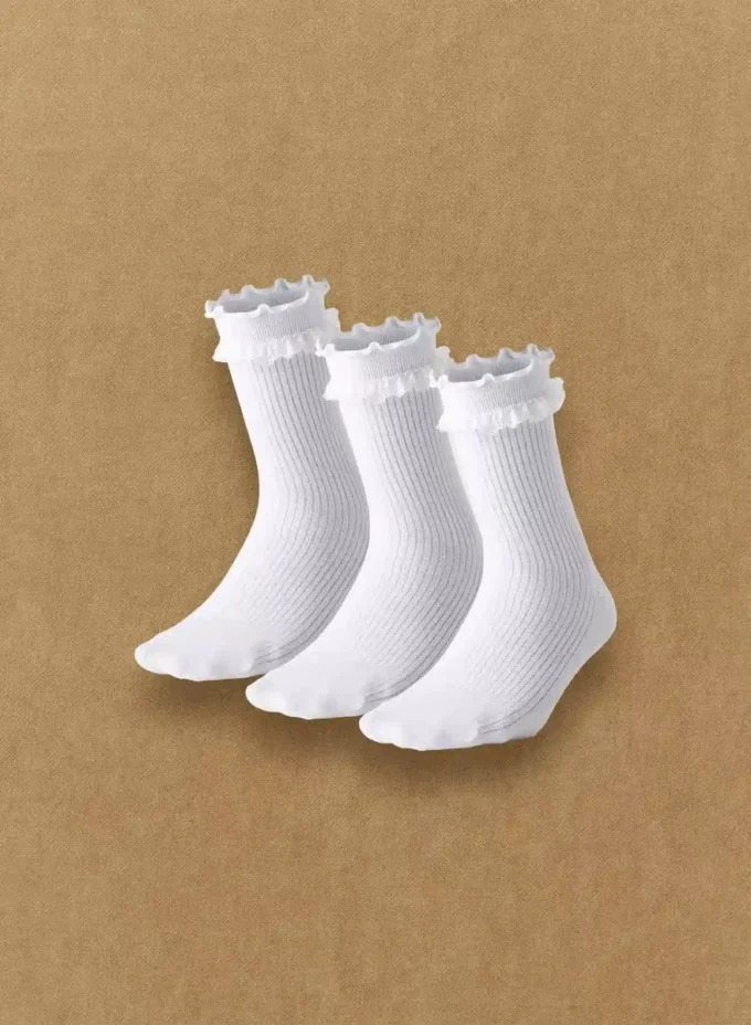 Calcetines Petal Crew, paquete de 3