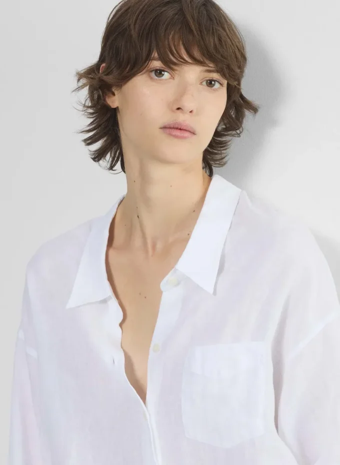 Camisa de lino relajada