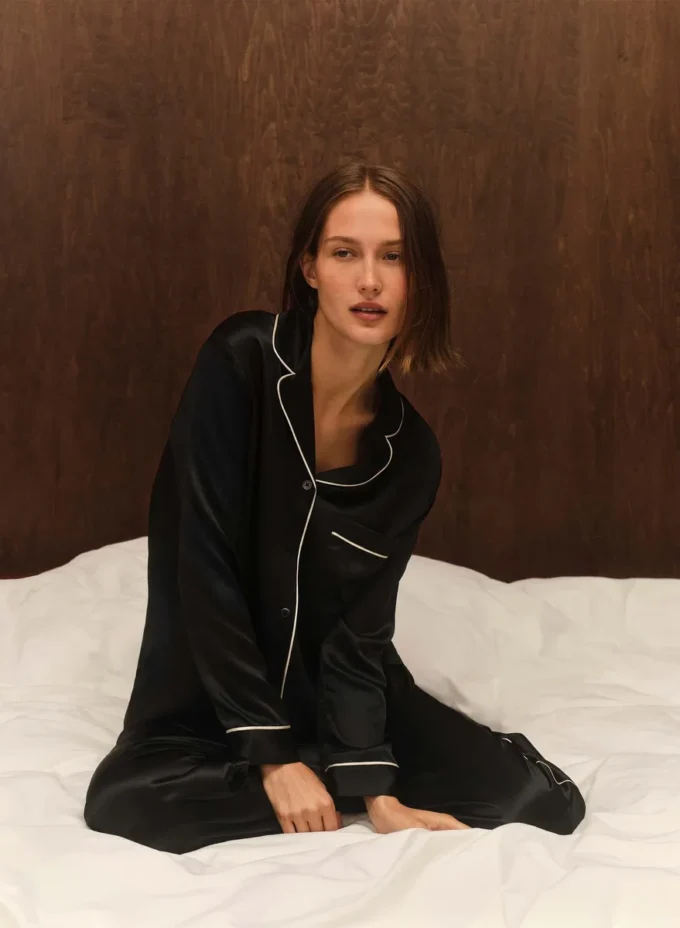 Camisa de pijama de seda Nightside