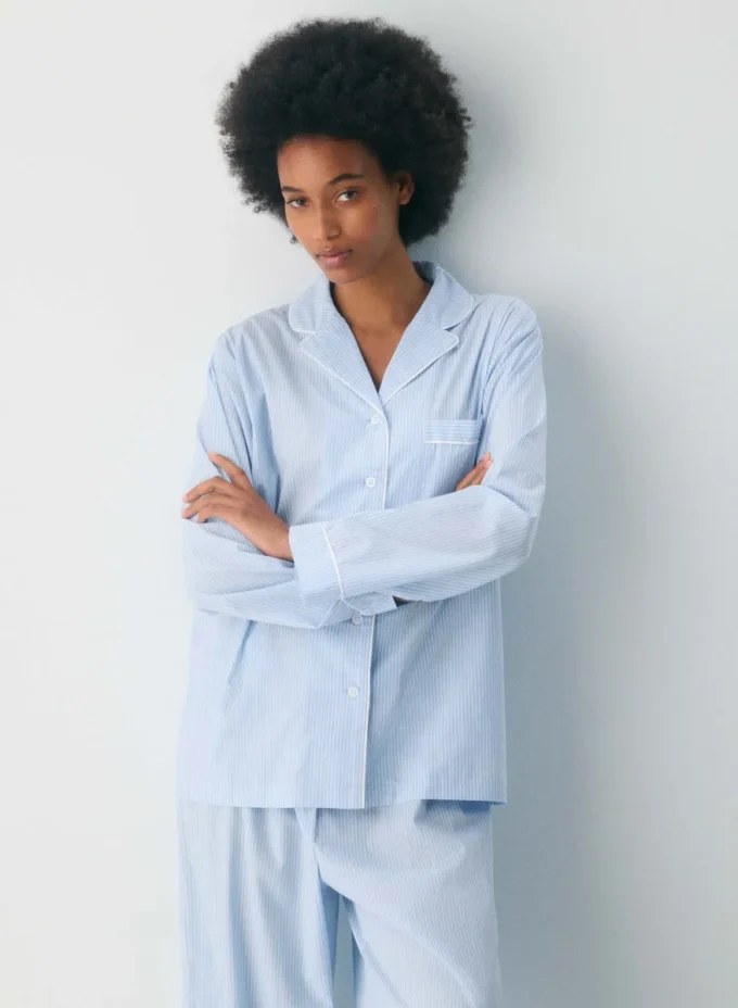 Camisa de pijama Laze Poplin Camisa de pijama Laze Poplin