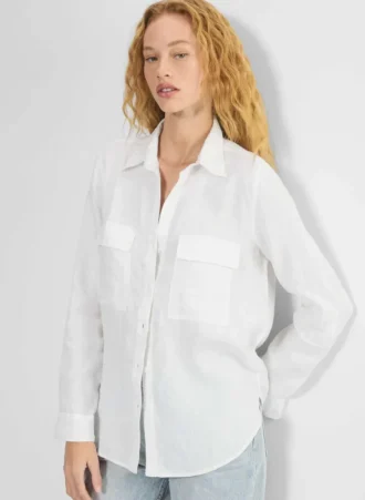 Camisa utilitaria de lino