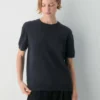 Camiseta de cuello redondo de lana merino Camiseta de cuello redondo de lana merino