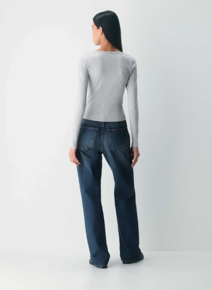 Camiseta de manga larga con cuello henley HomeStretch™ Rib Camiseta de manga larga con cuello henley HomeStretch™ Rib