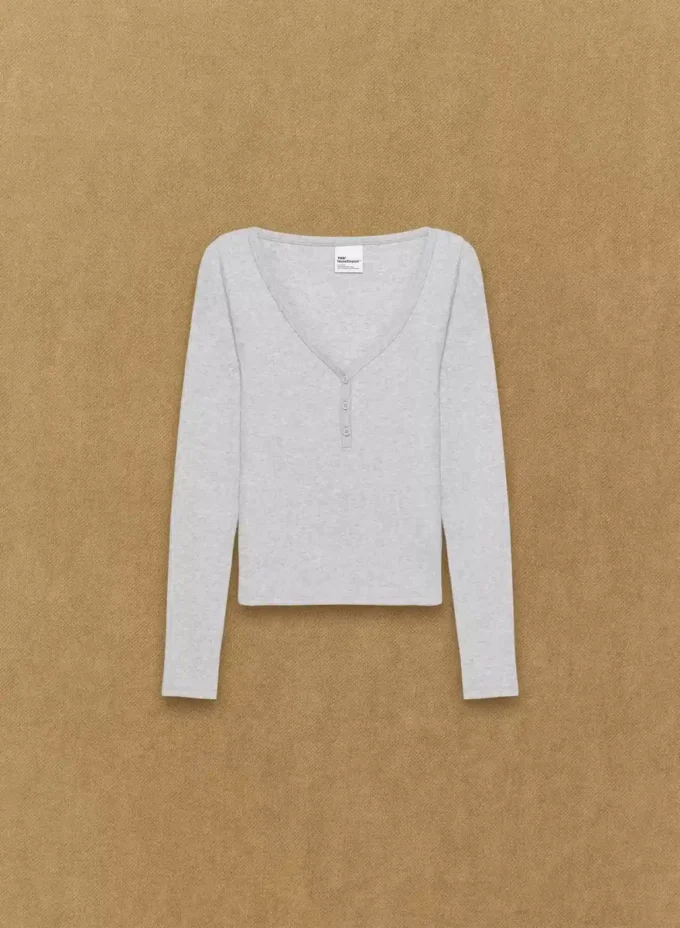 Camiseta de manga larga con cuello henley HomeStretch™ Rib Camiseta de manga larga con cuello henley HomeStretch™ Rib