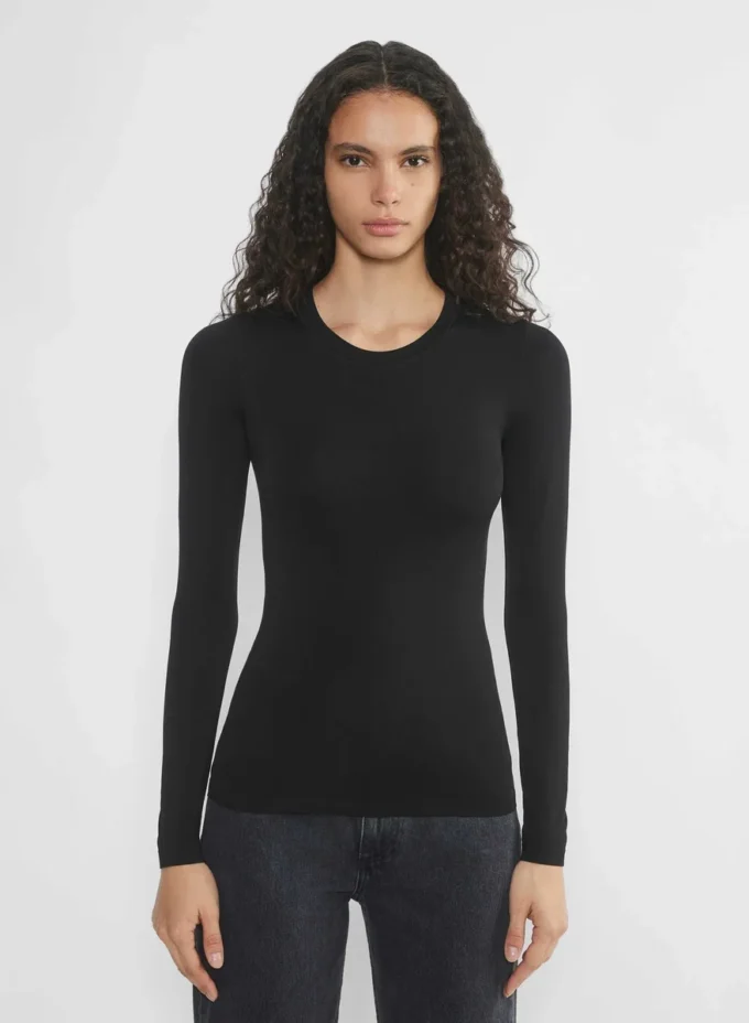 Camiseta de manga larga sin costuras Smooth Seamless Willow Hip Camiseta de manga larga sin costuras Smooth Seamless Willow Hip
