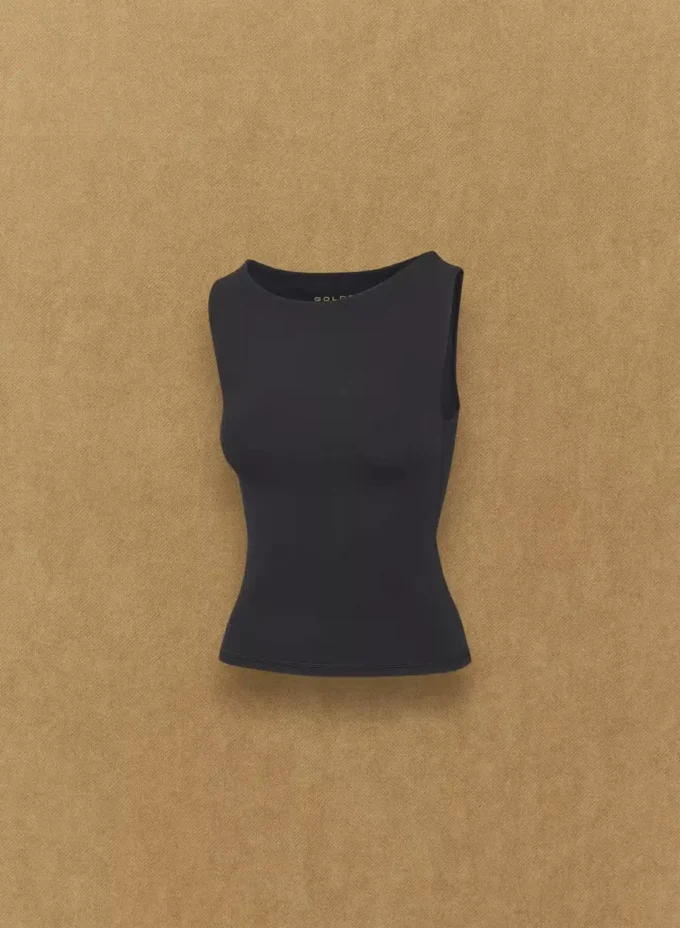 Camiseta sin mangas con cuello barco BUTTER Essential Camiseta sin mangas con cuello barco BUTTER Essential