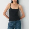 Camiseta sin mangas con cuello cuadrado Original Contour