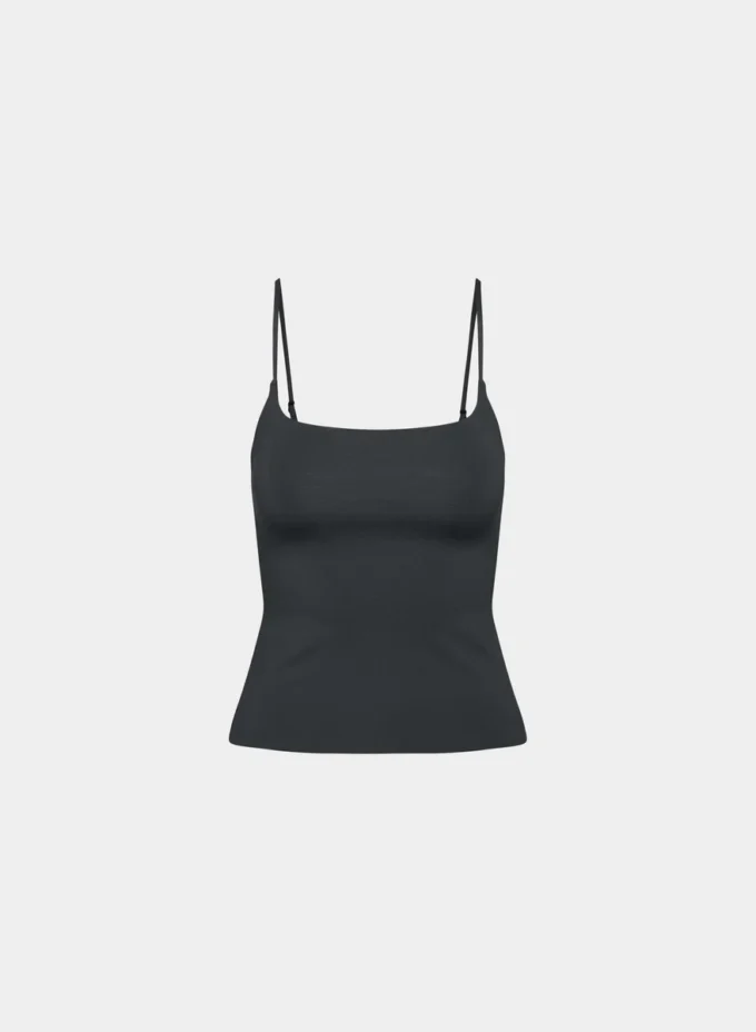Camiseta sin mangas con cuello cuadrado Original Contour