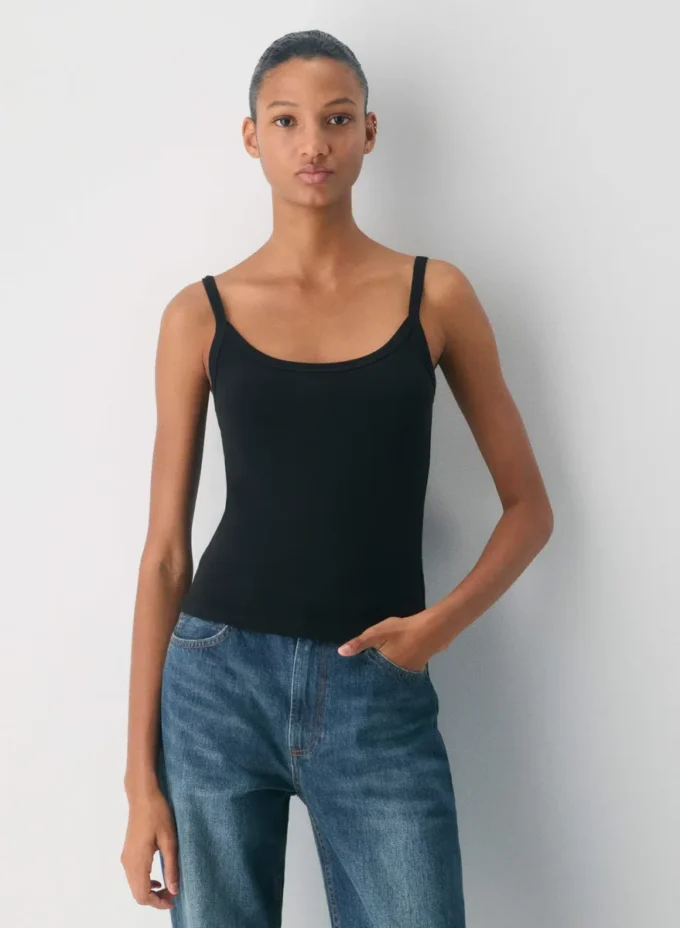 Camiseta sin mangas con cuello redondo HomeStretch™ Smooth