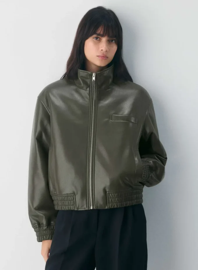 Cazadora bomber Josephine – Cuero UnReal Cazadora bomber Josephine – Cuero UnReal