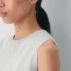 Chaleco de cuello redondo de lana merino