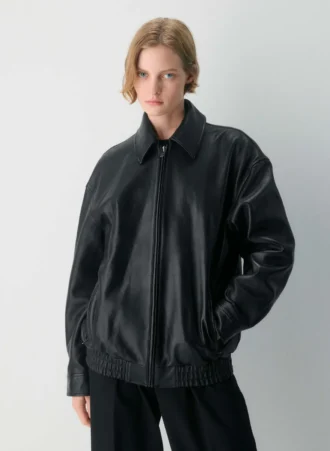 Chaqueta bomber de cuero Jones
