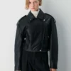 Chaqueta motera de cuero Dakota Chaqueta motera de cuero Dakota