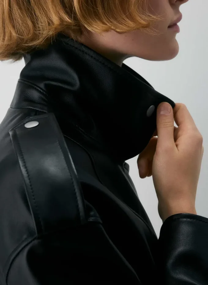 Chaqueta motera de cuero Dakota Chaqueta motera de cuero Dakota