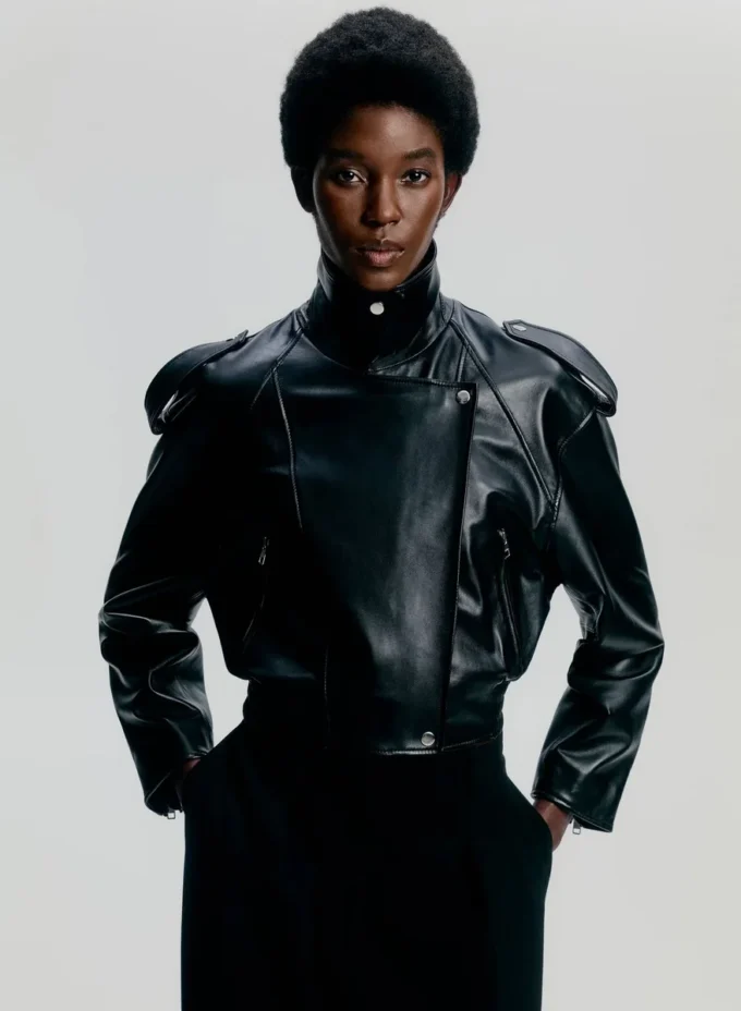 Chaqueta motera de cuero Dakota Chaqueta motera de cuero Dakota