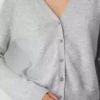 Cárdigan con cuello en V de cachemira pura Cárdigan con cuello en V de cachemira pura
