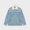 Denim Forum Chaqueta vaquera vintage de sherpa de los 90
