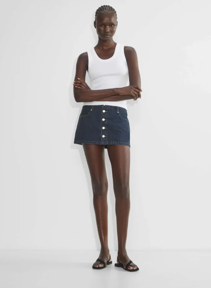 Denim Forum La falda micro de denim Gisele Denim Forum La falda micro de denim Gisele