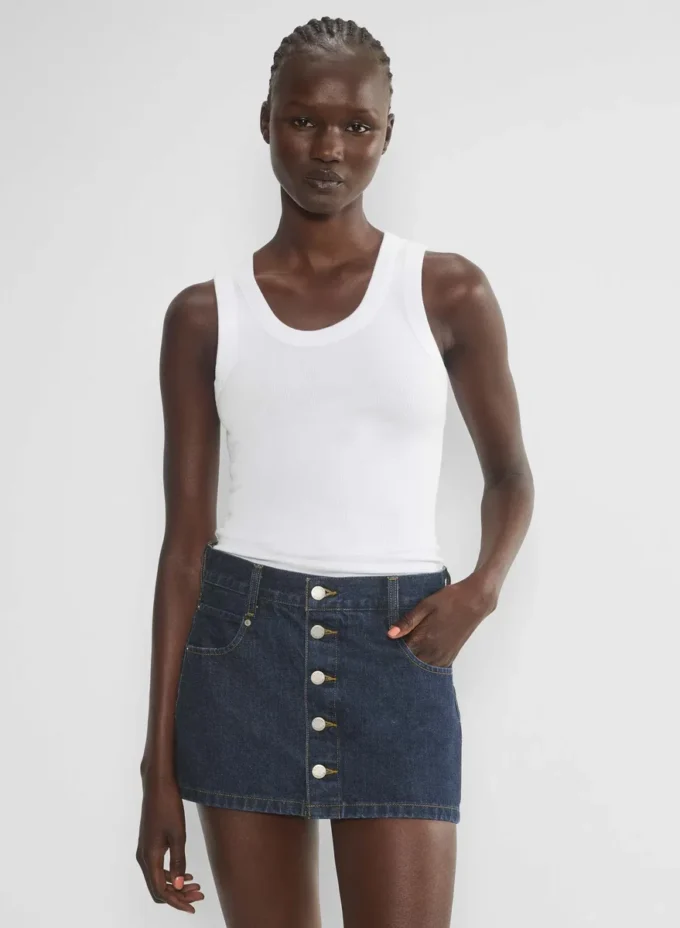 Denim Forum La falda micro de denim Gisele Denim Forum La falda micro de denim Gisele