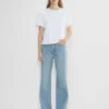 Denim Forum Los vaqueros anchos de talle alto y corte entallado de los 90