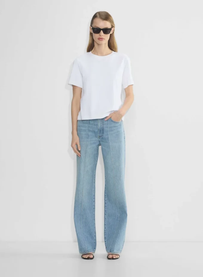 Denim Forum Los vaqueros anchos de talle alto y corte entallado de los 90