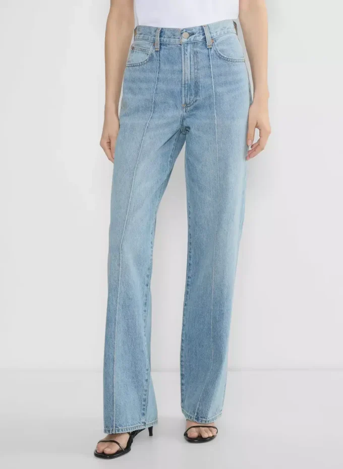 Denim Forum Los vaqueros anchos de talle alto y corte entallado de los 90