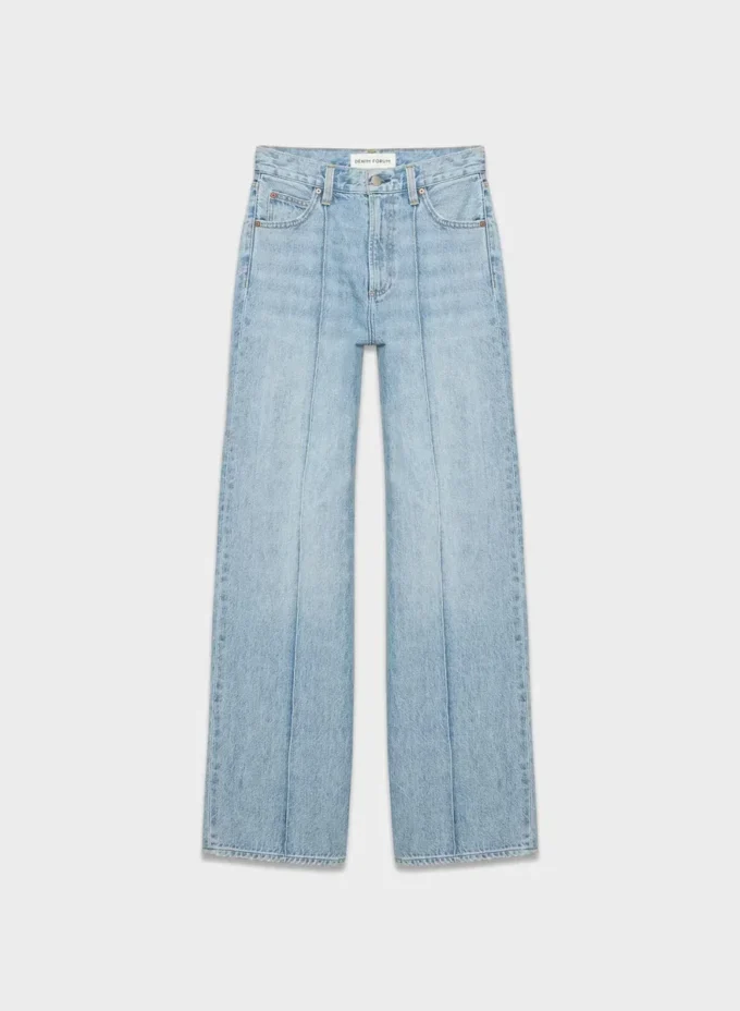 Denim Forum Los vaqueros anchos de talle alto y corte entallado de los 90