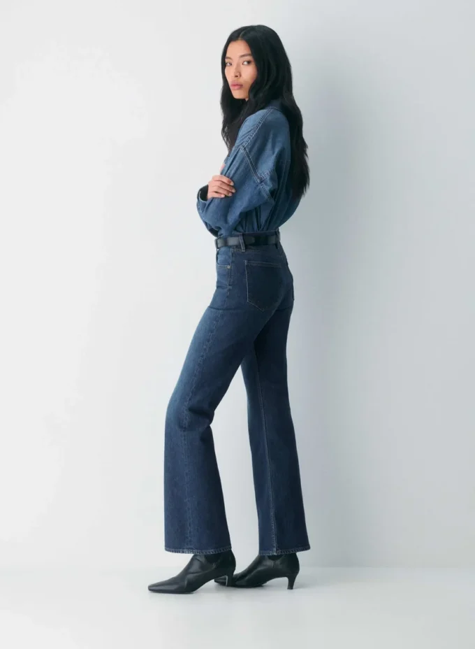 Denim Forum Los vaqueros Chloe de talle alto y corte acampanado Denim Forum Los vaqueros Chloe de talle alto y corte acampanado