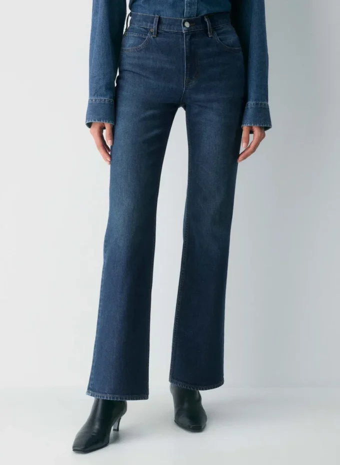 Denim Forum Los vaqueros Chloe de talle alto y corte acampanado Denim Forum Los vaqueros Chloe de talle alto y corte acampanado