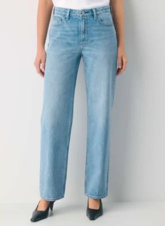 Denim Forum Los vaqueros holgados de talle bajo y corte curvilíneo Iggy