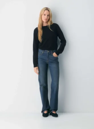 Denim Forum The ’90s Snatched Vaqueros rectos de talle medio