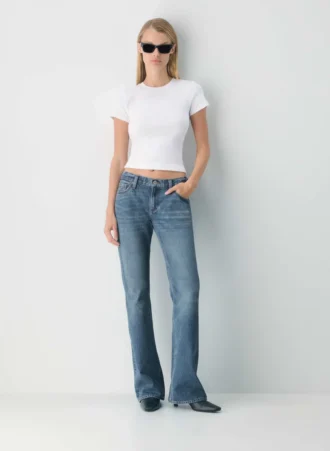Denim Forum Vaqueros acampanados de talle bajo de los años 2000