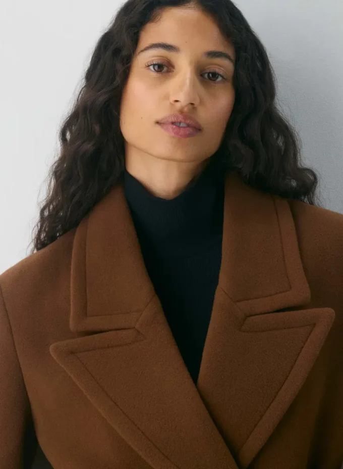 El abrigo Maxine: suave lana y cachemira