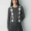 Falda micro plisada de oliva