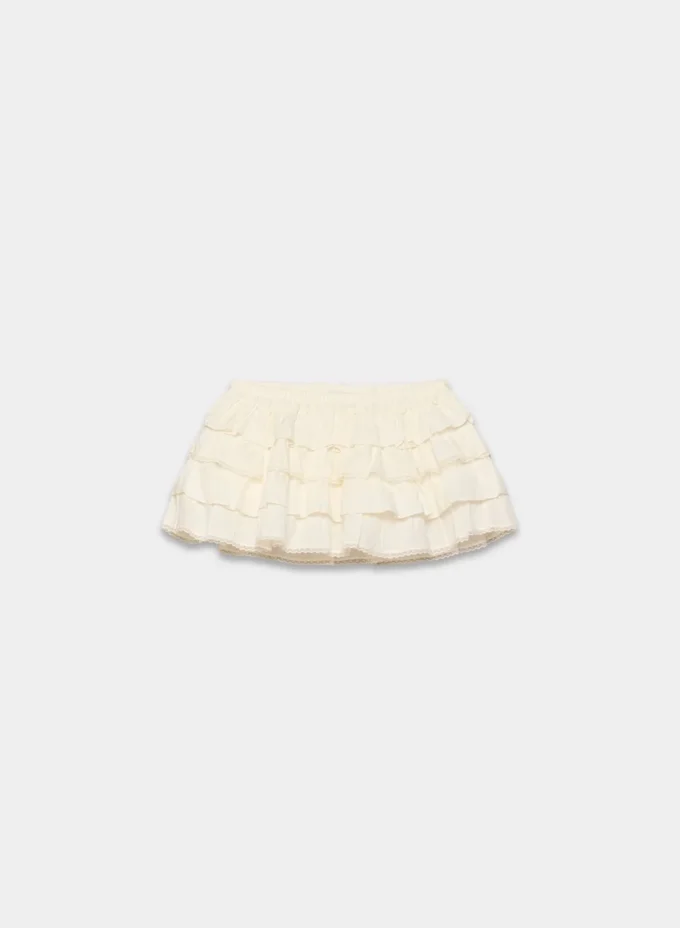 Falda pantalón de popelín Theo