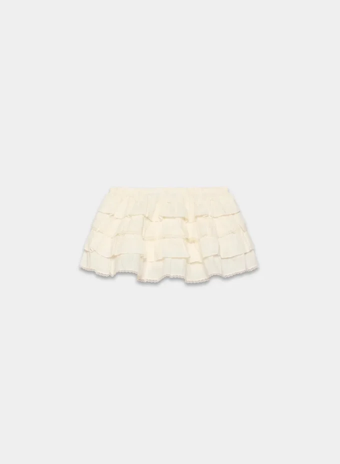 Falda pantalón de popelín Theo
