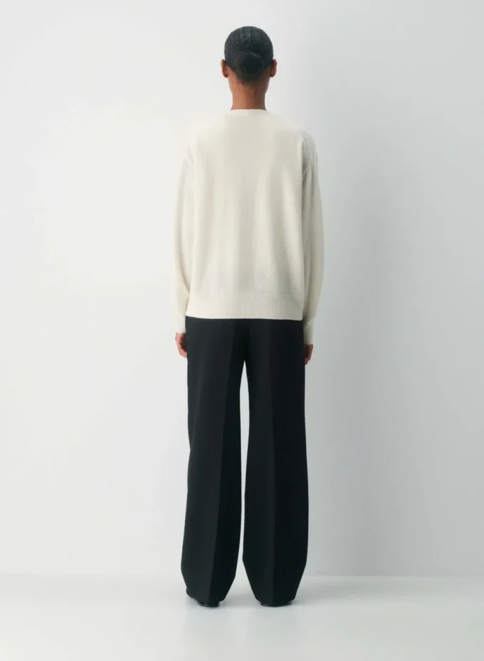 Feather Cashmere Cárdigan holgado con cuello en V Feather Cashmere Cárdigan holgado con cuello en V