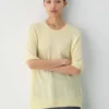 Feather Cashmere de Aritzia, 100 % ligero como una pluma. Jersey de manga corta holgado Feather Cashmere de Aritzia, 100 % ligero como una pluma. Jersey de manga corta holgado