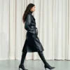 Gabardina de cuero Silva Gabardina de cuero Silva