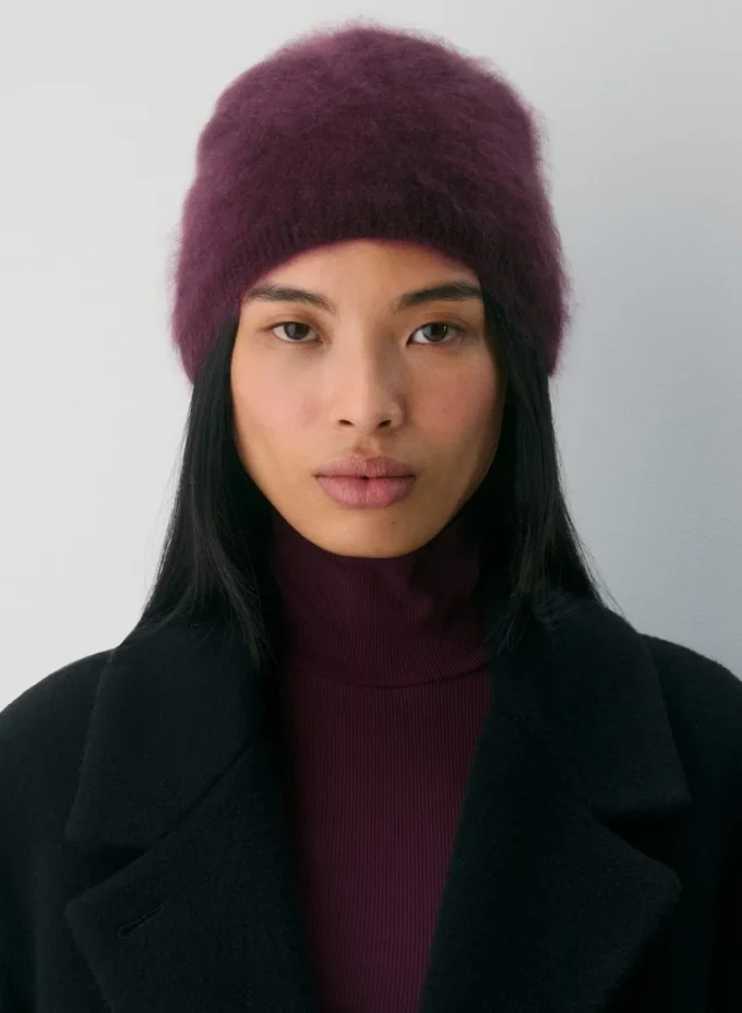 Gorro alto de cachemira cepillada Gorro alto de cachemira cepillada