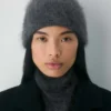 Gorro con puños de cachemira cepillada Gorro con puños de cachemira cepillada